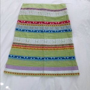 Pamela Brown Lace and Embroidered Straight/pencil skirt